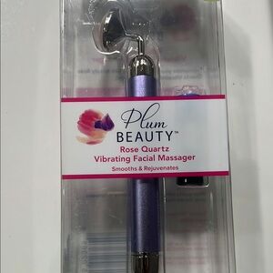 Plum Beauty Rose Quartz Vibrating Facial Massager